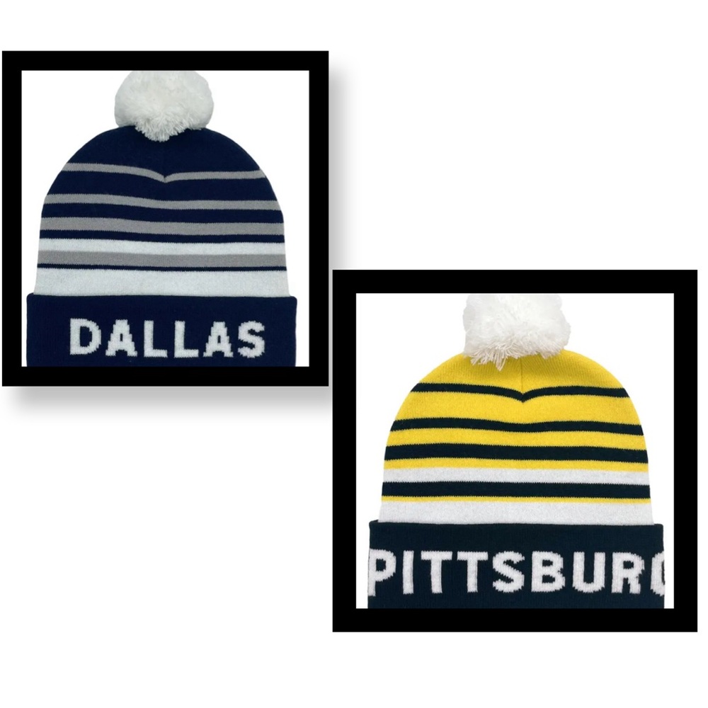 ‼️‼️Clearance-1 pc Unisex Knitted Acrylic Beanie Hats with Pom-Pom -